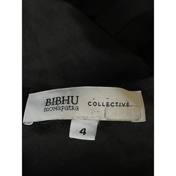 Bibhu Mohapatra Collective Cutout Fringe Dress Black Womens Size 4 - Picture 9 of 10